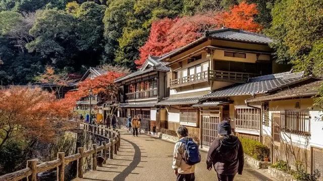An autumn leaves visit to Minoo Park and Falls in Osaka