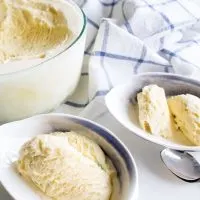 Kaffir Lime and Vanilla Ice Cream
