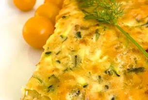 Zucchini and bacon slice